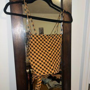 NWT Zara checkerboard crop top